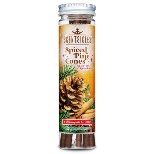 Vivendi Scentsicle Scented Tree Hanger, 6 Sticks - Spiced Pine Cones